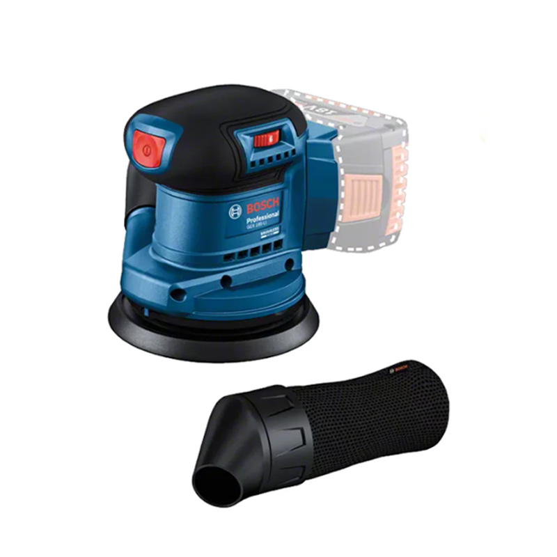 BOSCH Random Orbit Sander GEX 185-LI (Body Only) 06013A5020 Kit