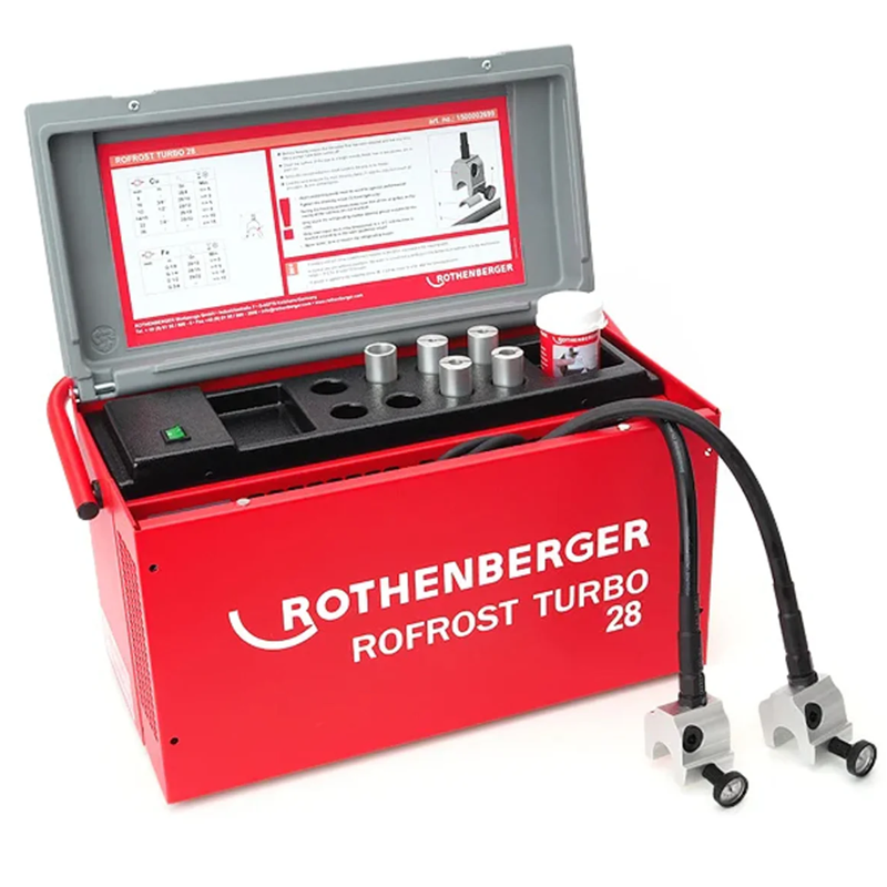 Rothenberger Rofrost Turbo 28 Pipe Freezer 230V Efficient Pipe Freezing for Quick Repairs 1500003162