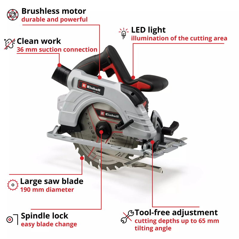 Einhell 3pc 18V Professional Bundle (Impact Driver, Rotary Hammer, Circular Saw, 3x 5.2Ah Batteries, Charger)