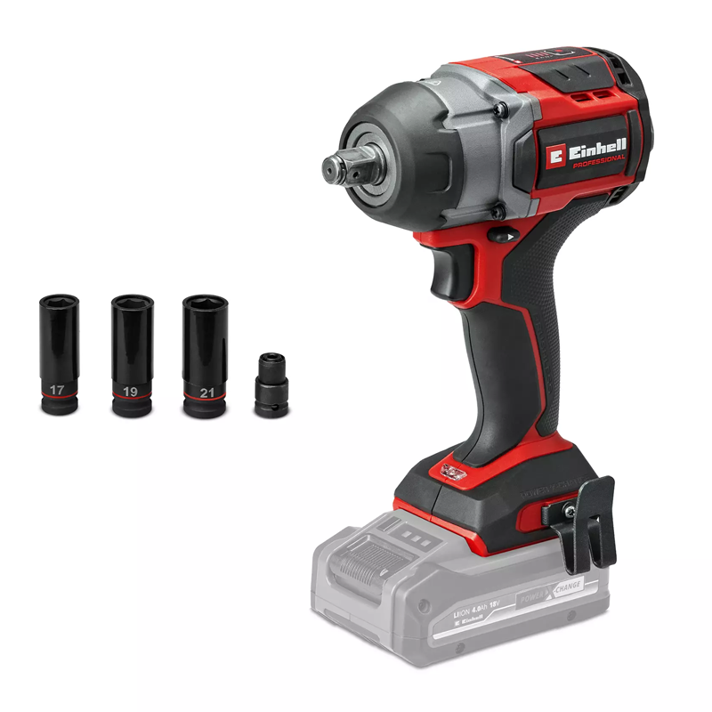 Einhell TP-CW 18/750-C Li BL - Solo PXC 18V 750NM Professional Brushless 3 SPEED Compact Impact Wrench Kit (5.2Ah & Charger) 4510065