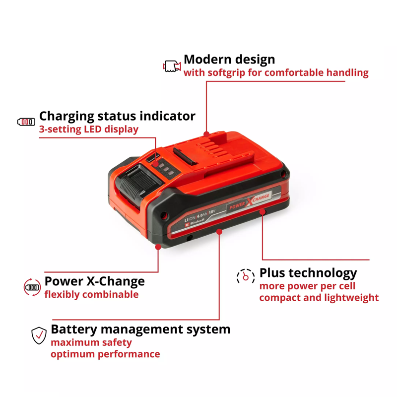 Einhell PXC 18V 4.0AH Plus SLIMLINE Battery 4511553