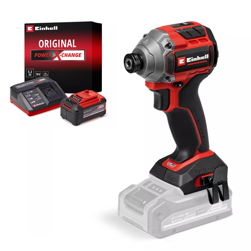 Einhell PXC 18V 250NM Professional Brushless 3 SPEED Compact Impact Driver Kit 4510095