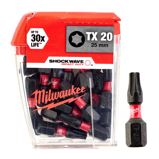Milwaukee SW Impact Bit PH2 X 25mm 25pc  4932472037