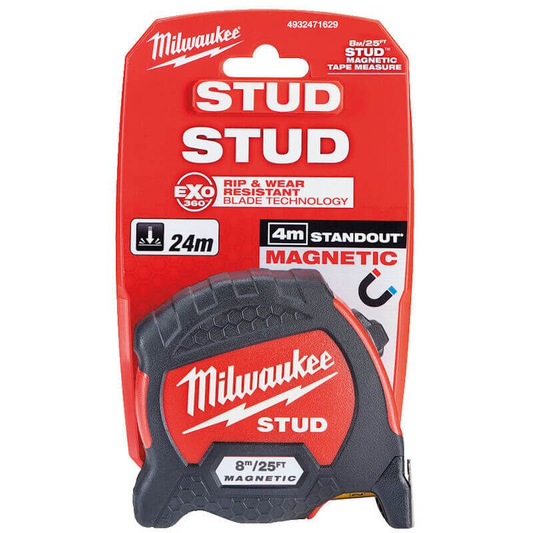 Milwaukee 8m 26ft Stud Tape Measure  4932471629