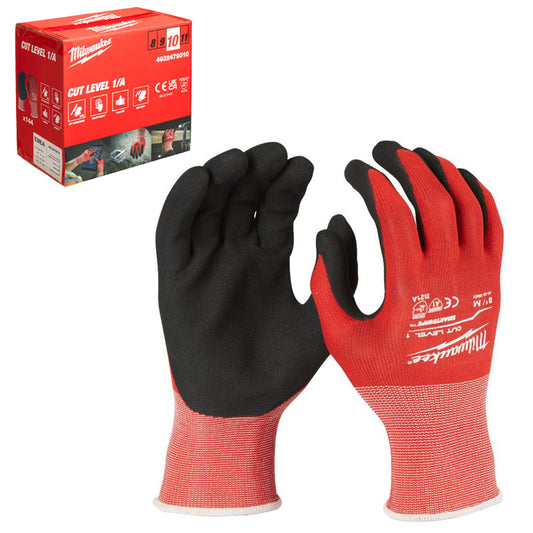 Milwaukee Glove Cut Level A Size 10/XL Box 144pc 4932479010