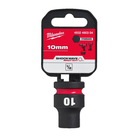 Milwaukee 1/2" Impact Socket STD 10mm 4932480304
