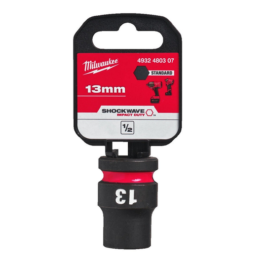 Milwaukee 1/2" Impact Socket STD 13mm 4932480307