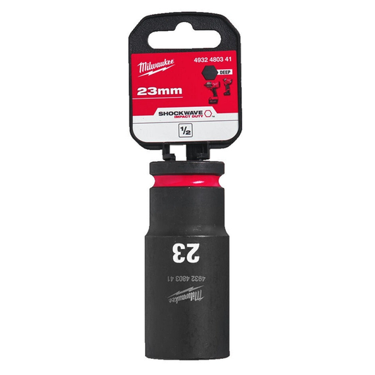Milwaukee 1/2" Impact Socket DEEP 23mm 4932480341