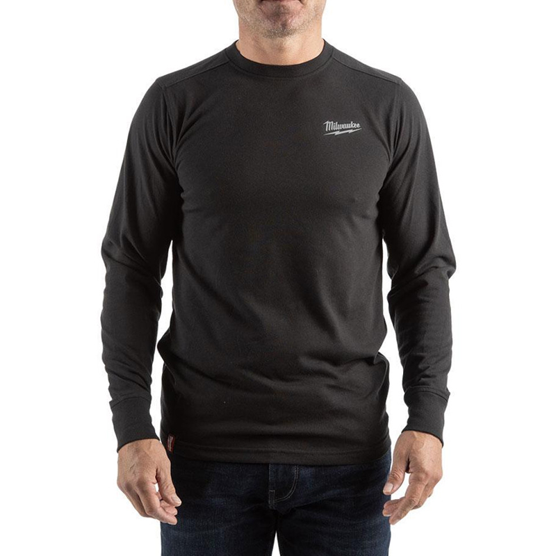 Milwaukee Work T-shirt X-Large Black Long Sleeve 4932492986