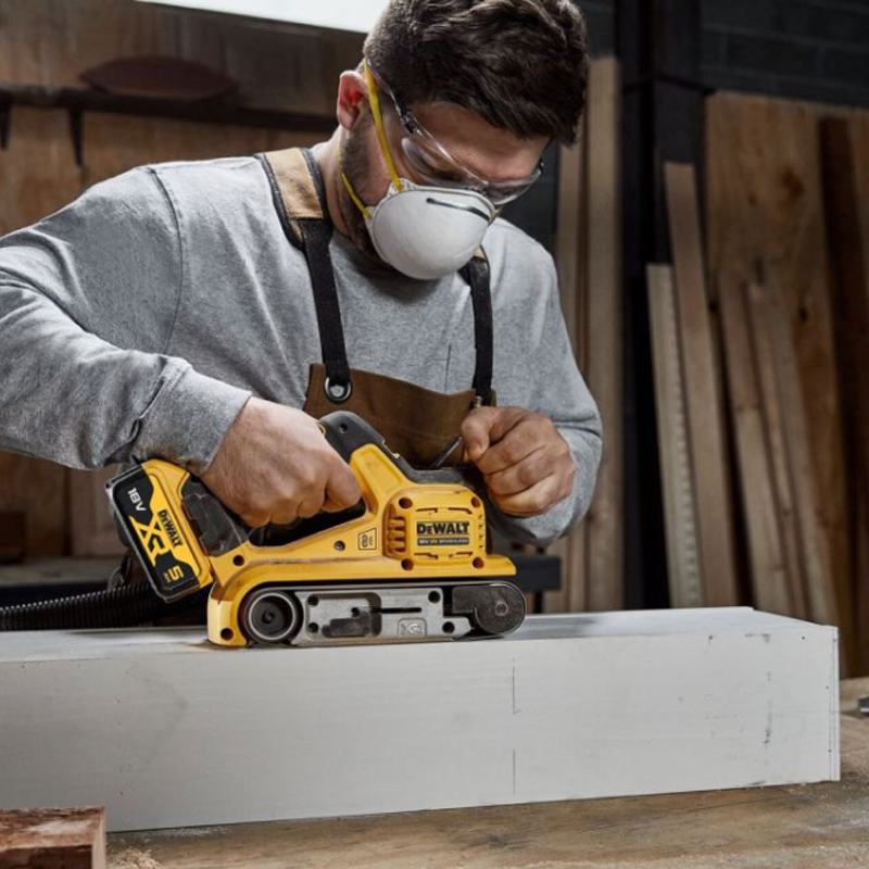 DeWalt DCW220NT-XJ 18v XR Brushless 75mm Belt Sander Body Only In TSTAK Carry Case