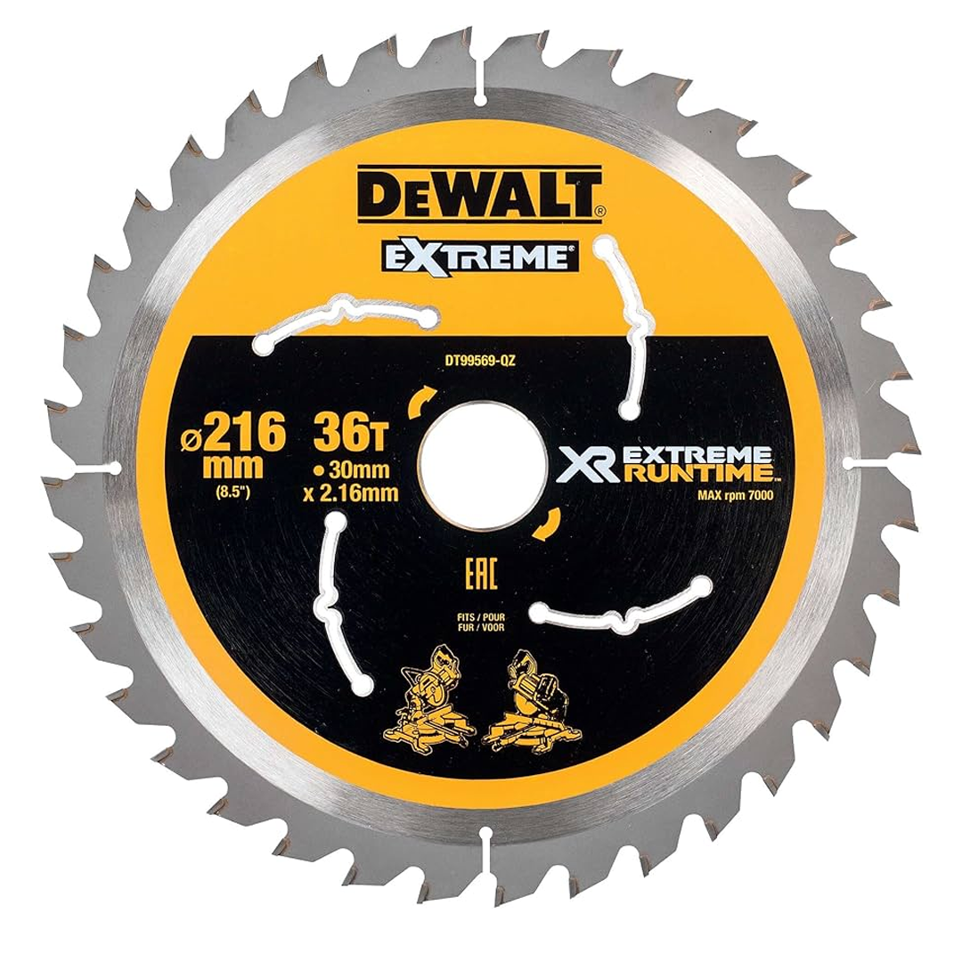 Dewalt Extreme Runtime Saw Blade 216mm X 30mm X 36T