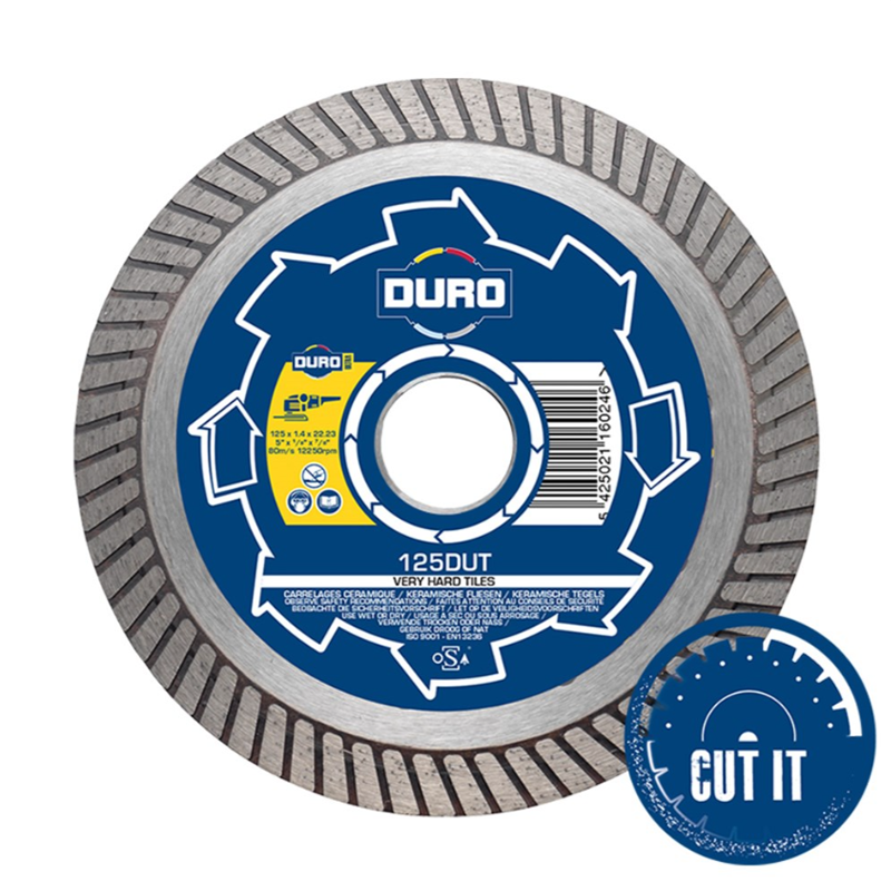 Duro Ultra 180mm x 25.4mm Cont Rim Tile Blade 180DUT