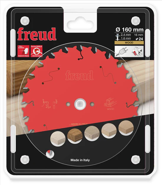FREUD 160mm X 16mm X T24 TCT Blade (F03FS09673) FR06W001H