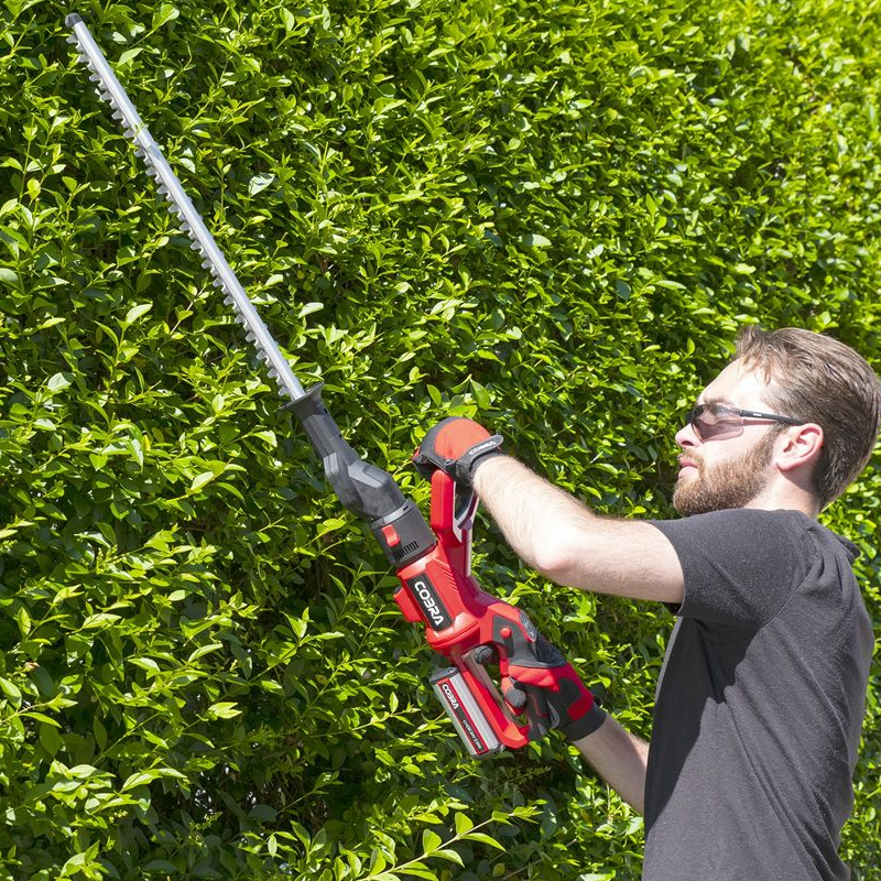 Cobra 24V 2Ah Li-ion 50cm Pole Hedge Trimmer Kit HT50LRH24V (With Battery and Charger)