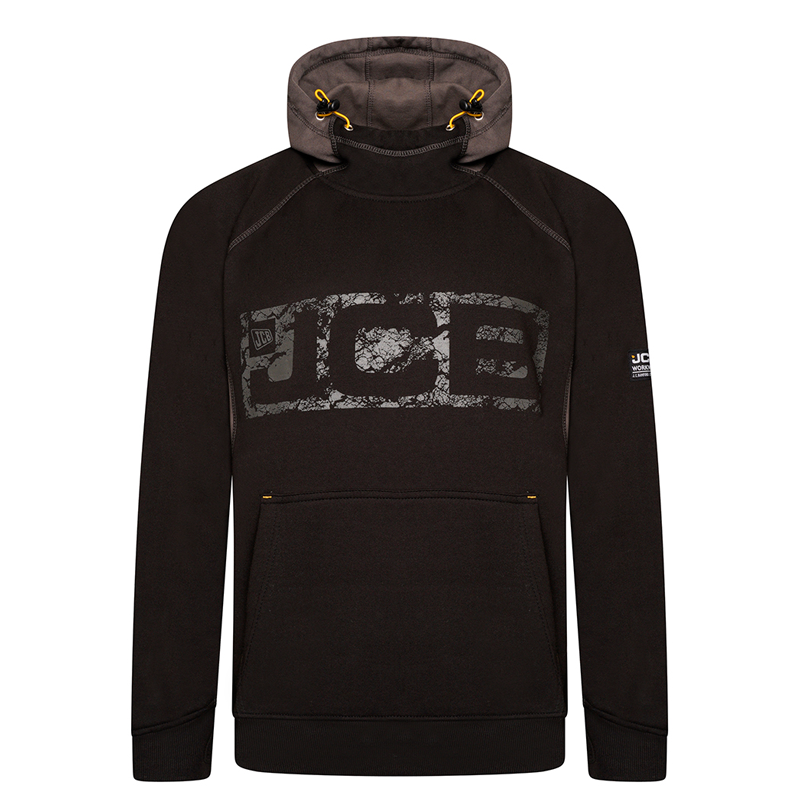 JCB Horton Hoodie Black/Grey (Sizes Small-3XL)