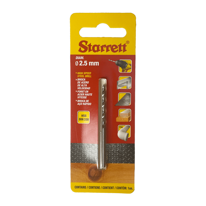 STARRETT HSS Split Point 2.5x57mm KBAR025