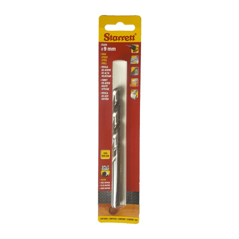 STARRETT HSS Split Point 9x125mm KBAR090