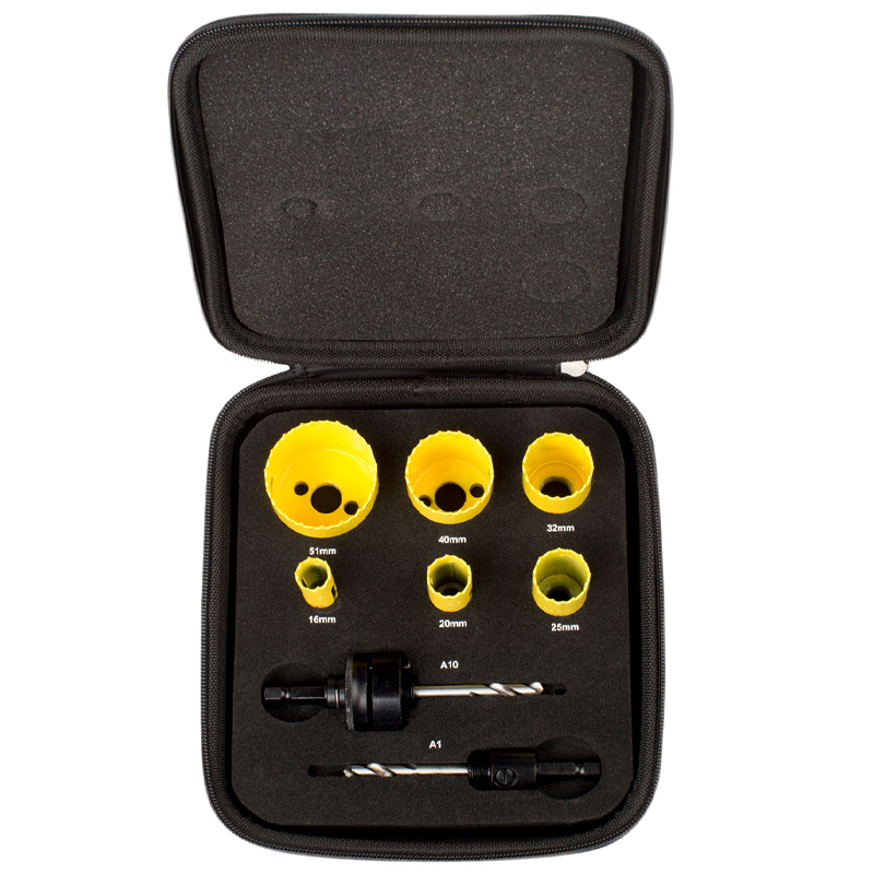 STARRETT KFC06021 Electricians 6pc Holesaw Kit