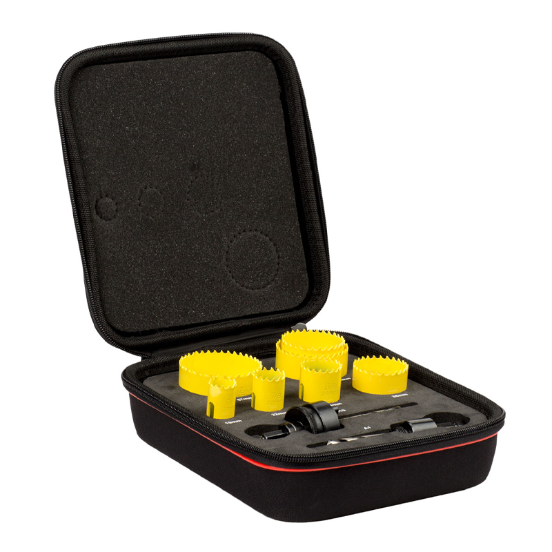 STARRETT Plumbers 7pc Holesaw Kit KFC07021