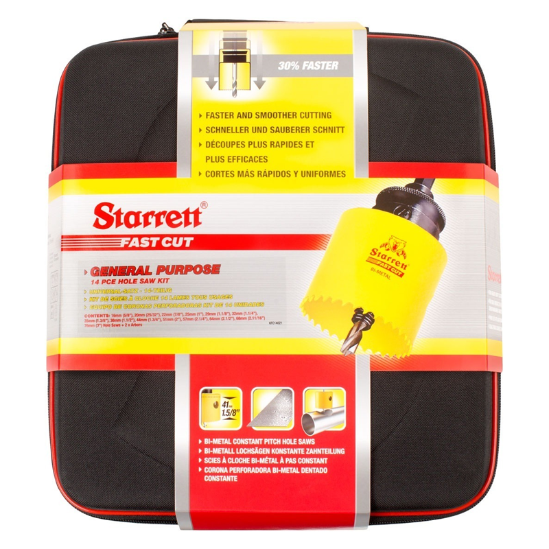 STARRETT KFC14021 Holesaw Kit