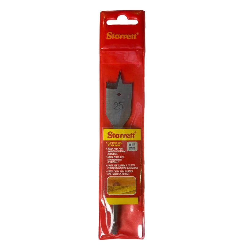 STARRETT Flat Wood Hex 25x152mm KFWD25A