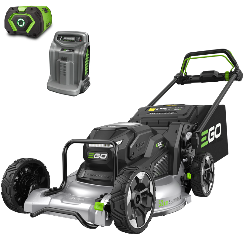 EGO LMX5300SP Aluminium Deck 53cm Professional Cordless Lawn Mower Kit