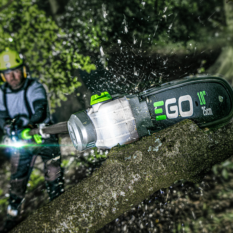 EGO PPCX1000 Professional X Telescopic Pole With Pruning Saw + Hedge Trimmer Attachment