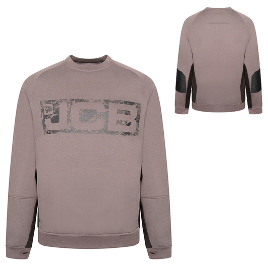 JCB Workwear Trade Crewneck Sweatshirt Grey (Sizes Small-2XL)