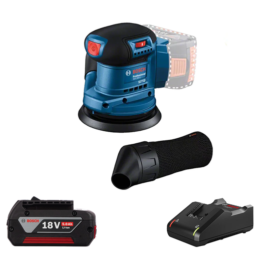 BOSCH Random Orbit Sander GEX 185-LI (Body Only) 06013A5020 Kit