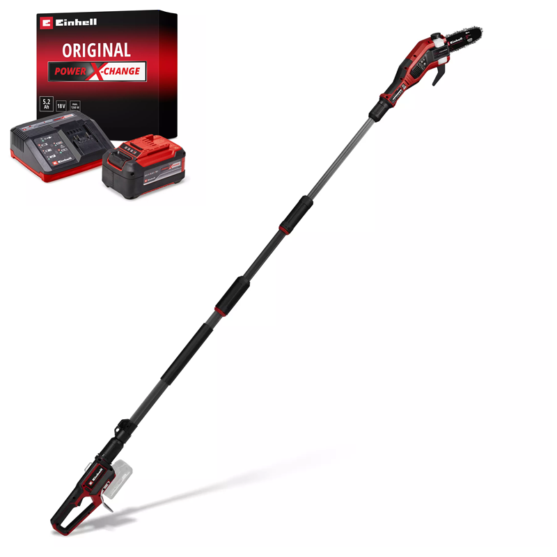 Einhell GP-LC 18/20 Li T BL-Solo PXC 18V Cordless Professional Brushless Pole Prunner 20cm Cutting Length Kit 3410971
