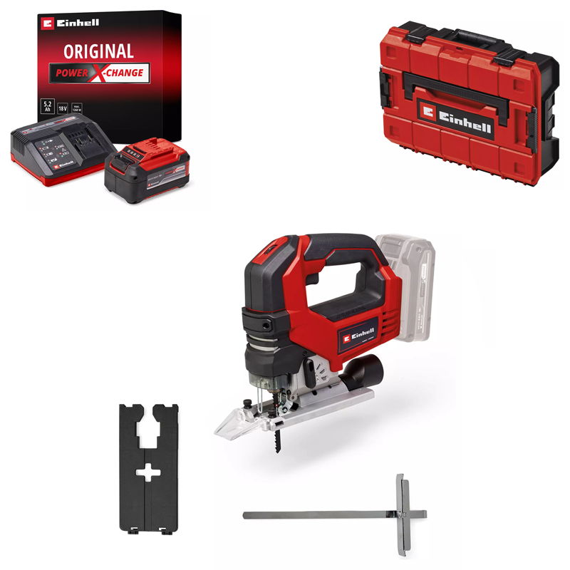 Einhell TP-JS 18/135 Li BL - Solo PXC 18V 135MM Professional Brushless Jigsaw 4321260 Kit