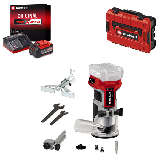 Einhell TP-ET 18 Li BL - Solo PXC 18V Professional Brushless Palm/Trim Router Kit 4350412