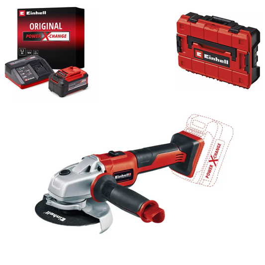 Einhell TP-AG 18/115 Li BL-Solo PXC 18V 115MM Professional Brushless Angle Grinder Kit 4431142