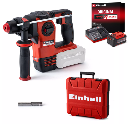 Einhell HEROCCO 18/20 PXC 18V 2.2J Professional Brushless Rotary Hammer Kit 4513900 (5.2Ah & Charger)
