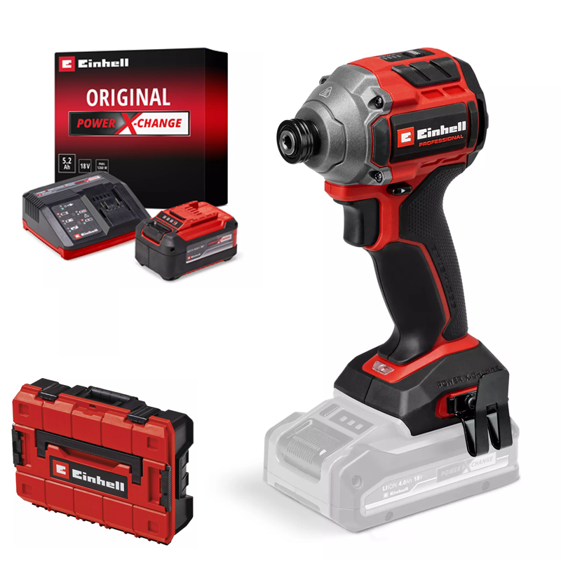 Einhell PXC 18V 250NM Professional Brushless 3 SPEED Compact Impact Driver Kit 4510095