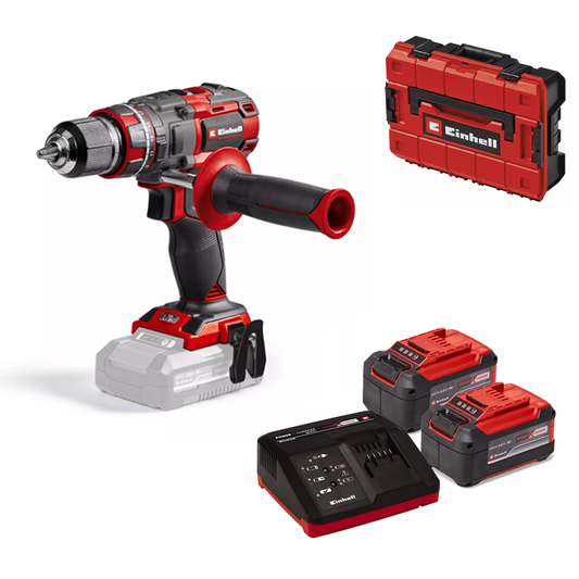 Einhell PXC 18V Professional 80nm Combi Drill Kit (2x 5.2Ah & Charger in a Case) 4514305
