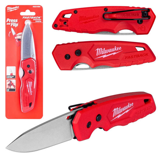 Milwaukee Fastback Smooth Knife -1pc XXX 48221990