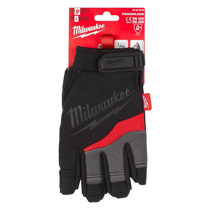 Milwaukee Fingerless Gloves Size 9 48229742