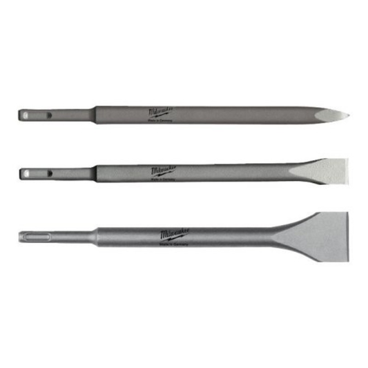 Milwaukee SDS-PLUS 3pc Chisel Set  4932430001 