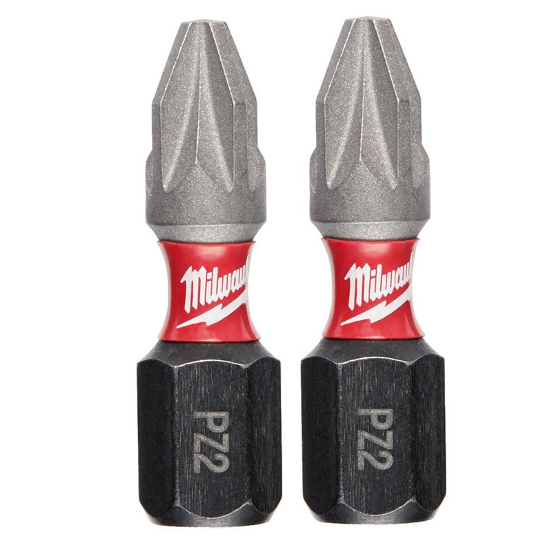 Milwaukee Screwdriver Bit SHW PZ2 25mm-2pc 4932472040