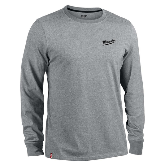 Milwaukee Work T-shirt Large Grey Long Sleeve 4932492990