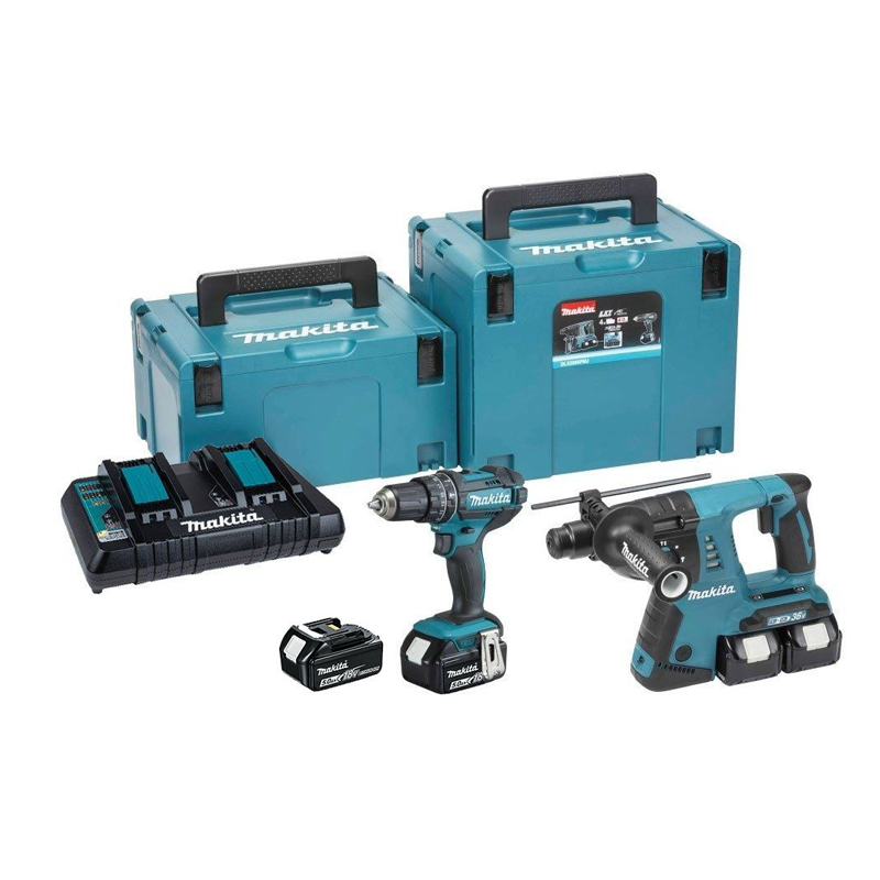 Makita DLX2137PTJ 18V Cordless Twin Kit