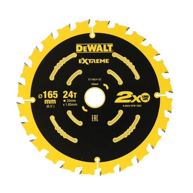 DeWALT Elite Circular Saw Blade 165mm x 20mm x 24T DT10624-QZ