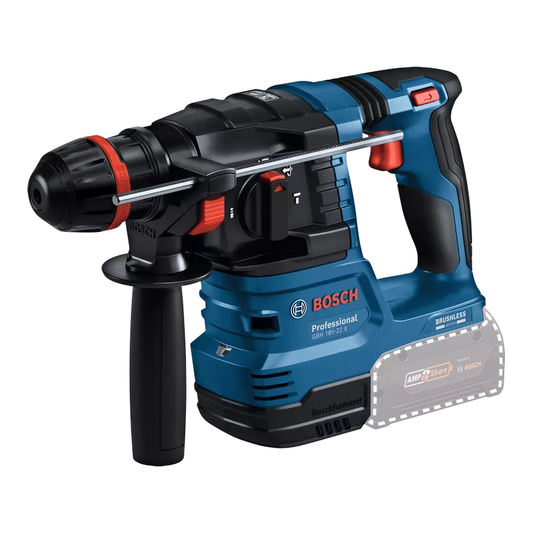 Bosch GBH18V-22X 18V One Chuck Brushless SDS in L-Box Kit 0611924171 (2x 5ah Batteries + Charger)