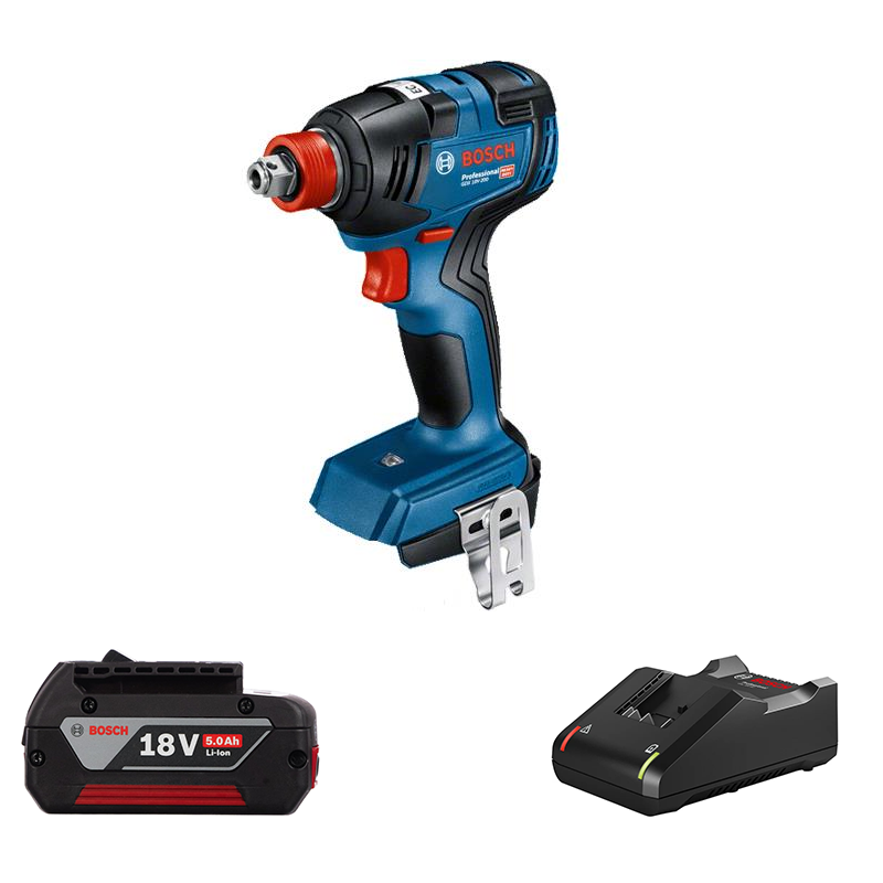 Bosch 18V GDX18V-200 Impact Driver Body Only Kit (5.0Ah Battery & Charger)