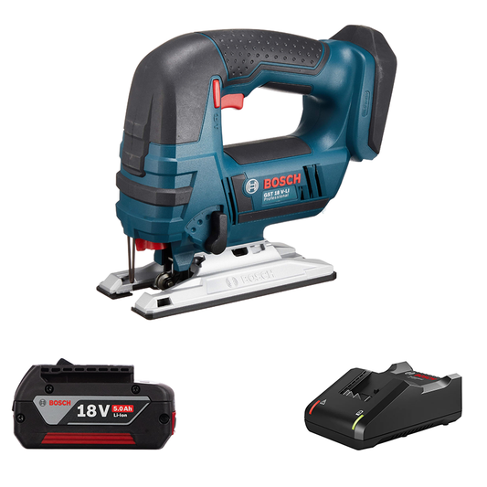 Bosch GST18VLIN 18V Jigsaw Body in L-Boxx Kit (5.0Ah & Charger)
