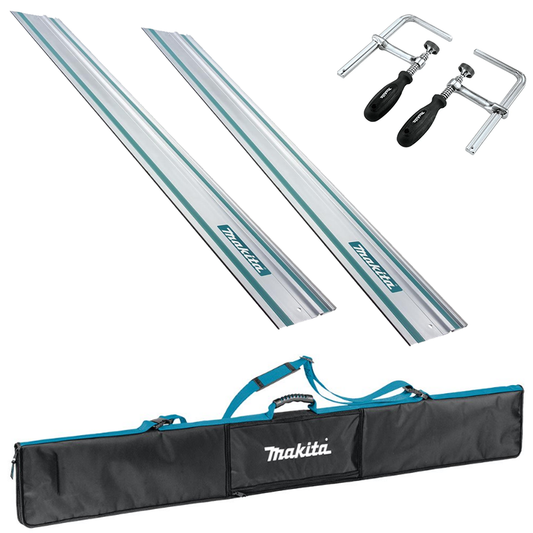 Makita Guide Rail Bundle (2x 1500mm, Guide Rail Clamp Set, Guide Raill Bag)