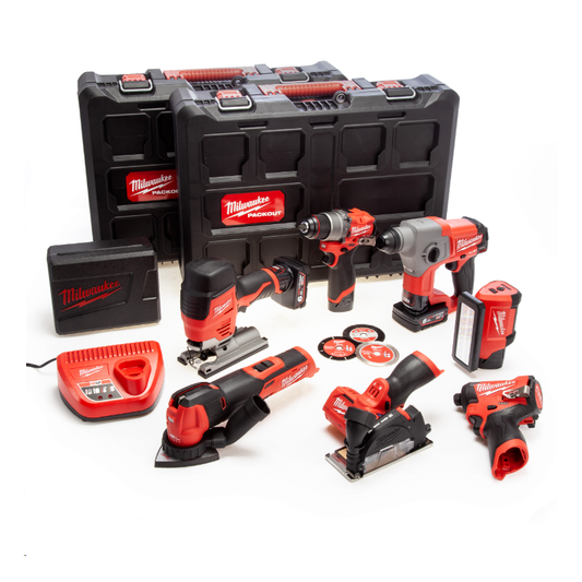 Milwaukee M12FPP7A2-624P M12 7pc Fuel Power Pack