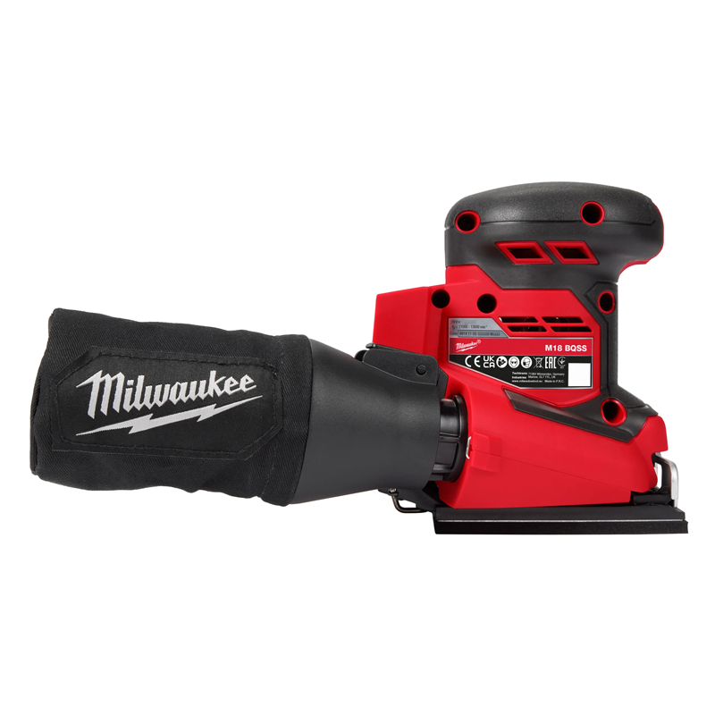 Milwaukee M18BQSS-0 M18 Sander Quarter Sheet Body