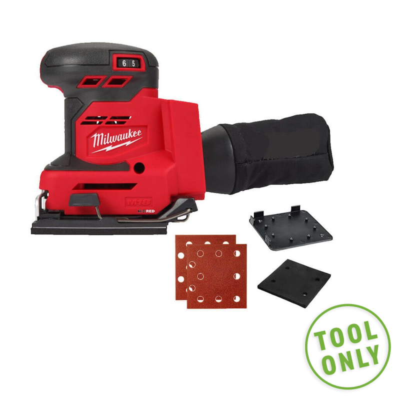 Milwaukee M18BQSS-0 M18 Sander Quarter Sheet Body